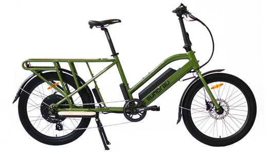EUNORAU MAX-CARGO 20Ah Green with Basket Kit with Handrail