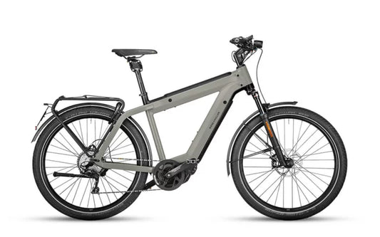 Riese & Müller - Supercharger GT touring HS / Silver / 46cm / 1250WH / Nyon / GX / Chain/Front Rack